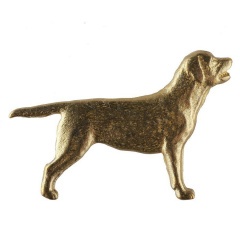 Значок Лабрадор Латунь