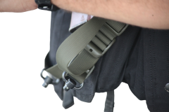 Ремень оружейный тактический Долг М3 1-2-3 точечный с мягкой подушкой быстросъёмный (QD) Чёрный