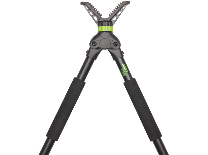 Опора телескопическая для оружия ShotTime ST-TS2-180 2 ноги 2 колена Черный