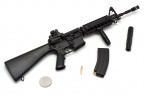 Модель сувенирная в виде оружия Microgun L M4A1 RIS с ручкой стандартный приклад стандартный прицел