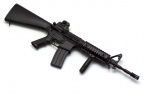 Модель сувенирная в виде оружия Microgun L M4A1 RIS с ручкой стандартный приклад стандартный прицел