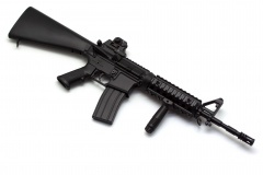 Модель сувенирная в виде оружия Microgun L M4A1 RIS с ручкой стандартный приклад стандартный прицел