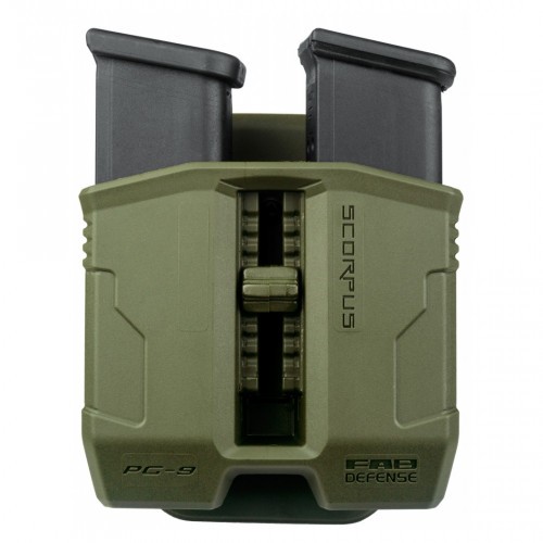 Пенал двойной поворотный Fab Defense PG-9S SC-PG9SG для Glock 9 мм Хаки