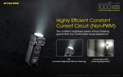 Фонарь-брелок Nitecore TUP 18401 Cвет - Холодный | 1000 lm 180 м Серый