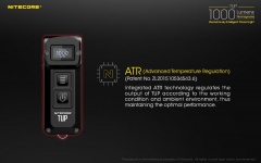 Фонарь-брелок Nitecore TUP 18401 Cвет - Холодный | 1000 lm 180 м Серый