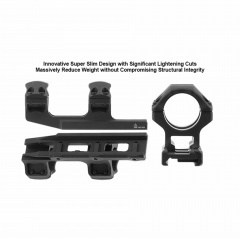Кольца-моноблок для прицела Leapers UTG Accu-Sync (AIR11834) D=25.4 мм H=18 мм V=34 мм на Weaver | Высокий
