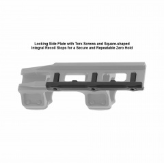Кольца-моноблок для прицела Leapers UTG Accu-Sync (AIR11834) D=25.4 мм H=18 мм V=34 мм на Weaver | Высокий