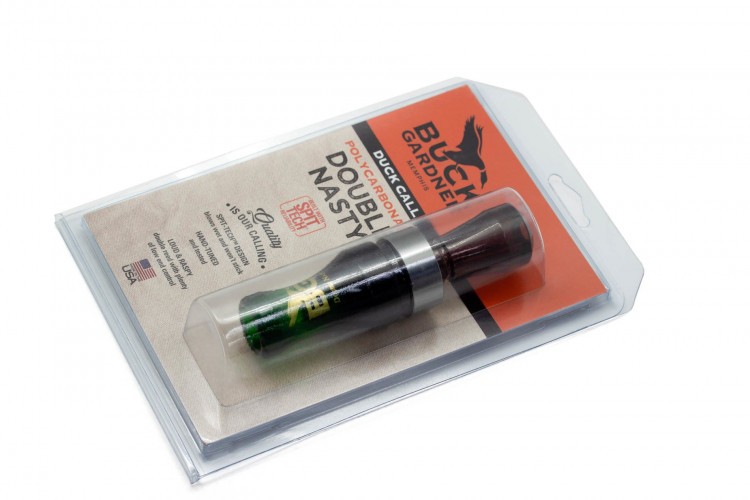 Манок духовой на утку крякву Buck Gardner Double Nasty SPIT-TECH DNP-CG/S Изумруд / Дымчатый