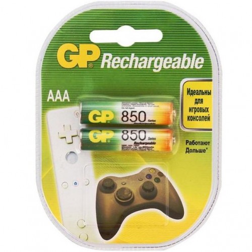 Аккумулятор GP Rechargeable 85AAAHC Тип LR03 (AAA) 1.2V 850 мАч Без защиты 2 шт