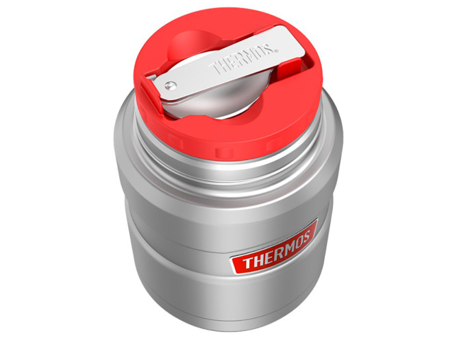 Термос для еды THERMOS KING SK-3020 RCMS 0.71L, складная ложка из нержавеющей стали, стальной