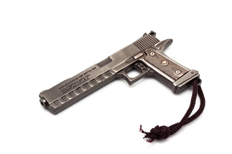 Брелок Microgun M Пистолет Colt 1911 Infinity Серебряный