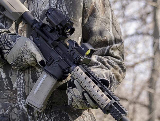 Прицел коллиматорный Sightmark Ultrashot Dual Pro-Spec 1X33X24 IR FP WP (SM14003) Открытый M.R.S 3/5 MOA