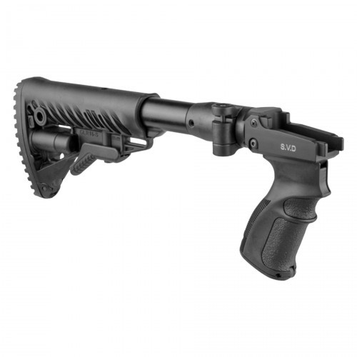 Приклад телескопический Fab Defense M4-SVD для СВД / Тигр Чёрный