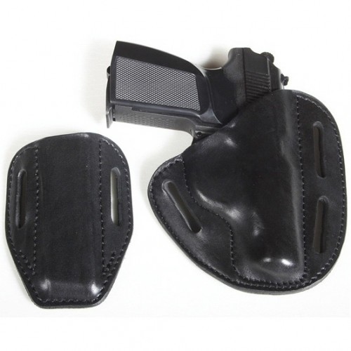 Кобура поясная VEKTOR 14-20 для ПМ с чехлом под запасной магазин из натуральной кожи