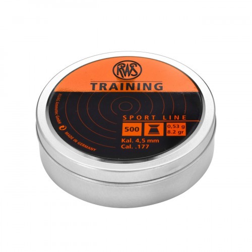 Пульки для пневматики RWS Training Плоские 4.5 мм 0.53 г (500 шт)
