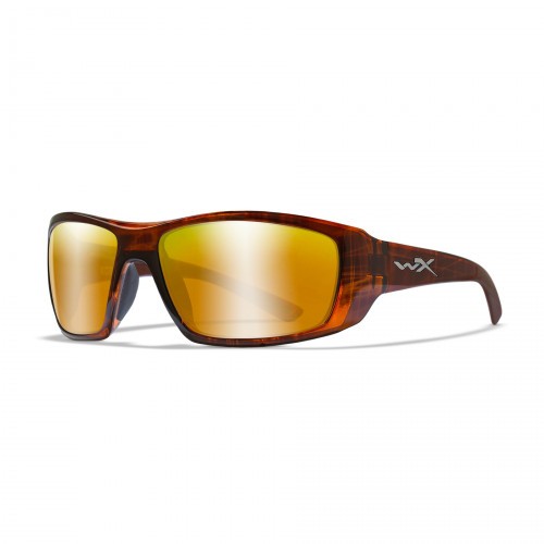 Очки баллистические стрелковые Wiley X Kobe ACKOB04 Polarized Зеркально-золотые 12%