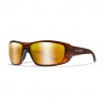 Очки баллистические стрелковые Wiley X Kobe ACKOB04 Polarized Зеркально-золотые 12%