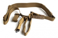 Ремень оружейный тактический Долг М3 1-2-3 точечный с мягкой подушкой универсальный Койот