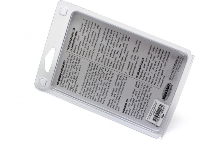 Манок духовой на утку нырковую Mick Lacy ML28 поликарбонат Янтарный