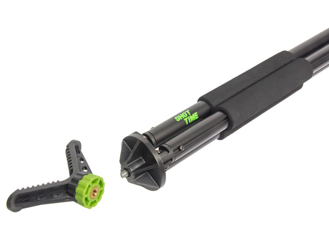 Опора телескопическая для оружия ShotTime ST-TS3-180 3 ноги 2 колена Черный