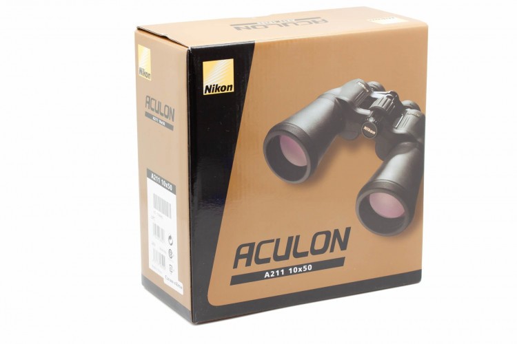 Бинокль Nikon Aculon 10x50 BAA814SA Porro | Eco-glass Черный