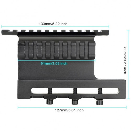 Кронштейн Стикхант Side для АК / Вепрь / Сайга на Weaver / Picatinny