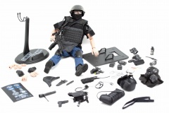 Коллекционная модель солдата Pattiz Toys SWAT штурмовик со щитом