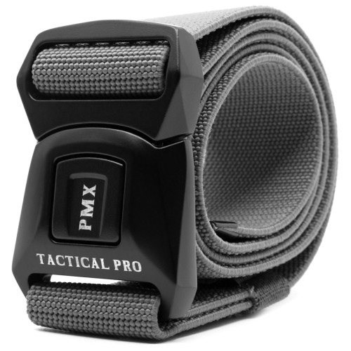 Ремень брючный PMX-18 с металлической застёжкой Серый