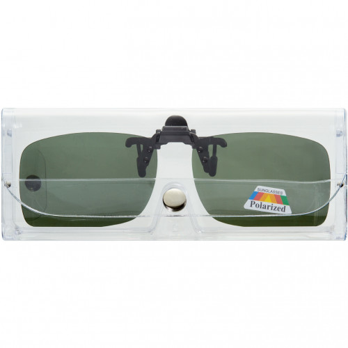 Клипон на очки Azuza А18 с поляризацией Polarized Зелёные 13%