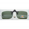 Клипон на очки Azuza А18 с поляризацией Polarized Зелёные 13%
