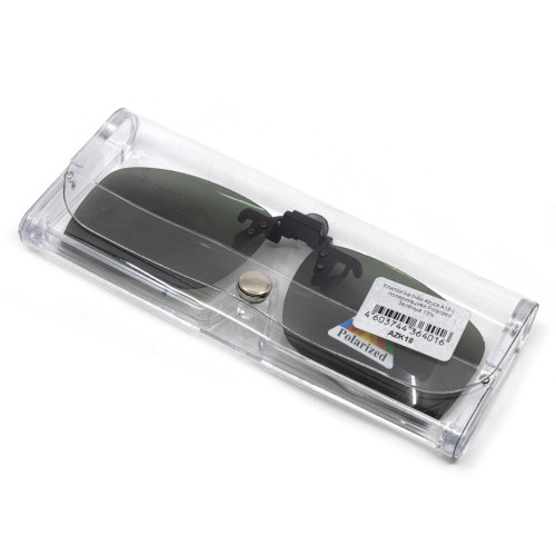 Клипон на очки Azuza А18 с поляризацией Polarized Зелёные 13%