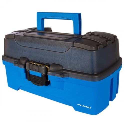 Ящик Plano Three Tray Tackle Box (PLAMT6231) для хранения приманок и аксессуаров с 3-уровневой системой Синий