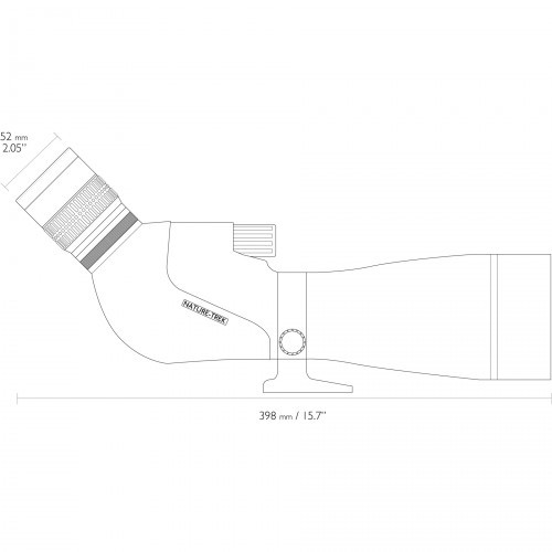 Труба зрительная Hawke Nature Trek 20-60X80 (55201) Porro | BAK-4