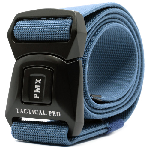 Ремень брючный PMX-18 с металлической застёжкой Синий