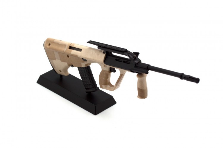 Модель сувенирная в виде оружия Microgun L Steyr AUG Camo Армейская винтовка Камуфляж