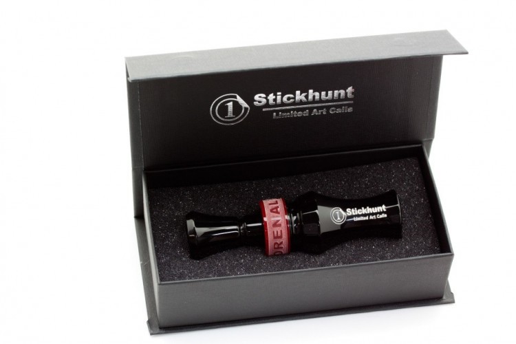 Манок духовой на утку акриловый Stickhunt ArtCalls Adrenaline VIP (111/777) 1 лепесток Чёрный