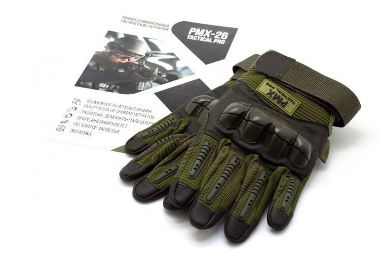 Перчатки тактические PMX Tactical Pro PMX-26 полноразмерные Хаки