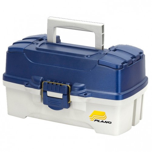 Ящик Plano Two Tray Tackle Box (620206) для хранения приманок и аксессуаров с 2-уровневой системой Синий / Белый