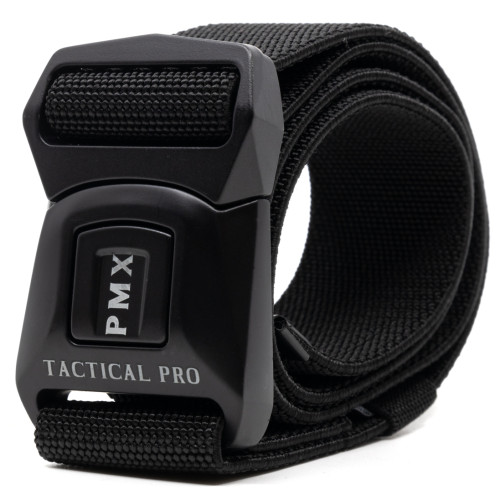 Ремень брючный PMX-18 с металлической застёжкой Черный