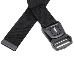 Ремень брючный PMX-18 с металлической застёжкой Черный