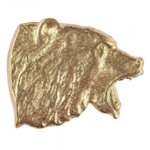Значок Медведь Латунь