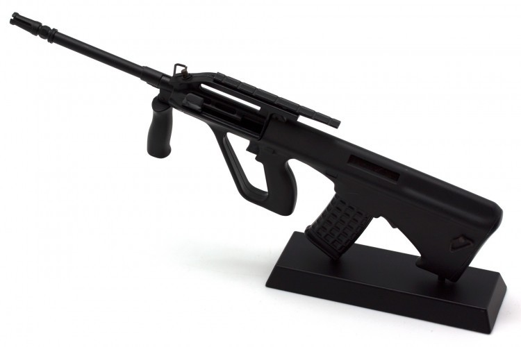 Модель сувенирная в виде оружия Microgun L Steyr AUG Армейская винтовка Черная