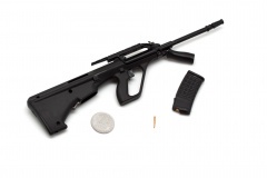 Модель сувенирная в виде оружия Microgun L Steyr AUG Армейская винтовка Черная