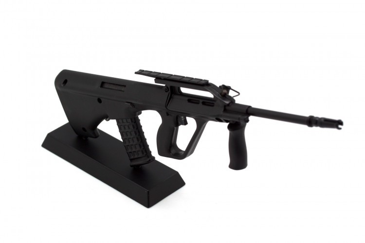 Модель сувенирная в виде оружия Microgun L Steyr AUG Армейская винтовка Черная