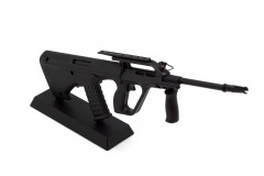 Модель сувенирная в виде оружия Microgun L Steyr AUG Армейская винтовка Черная