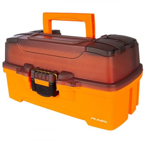 Ящик Plano Two Tray Tackle Box (PLAMT6221) для хранения приманок и аксессуаров с 2-уровневой системой Оранжевый