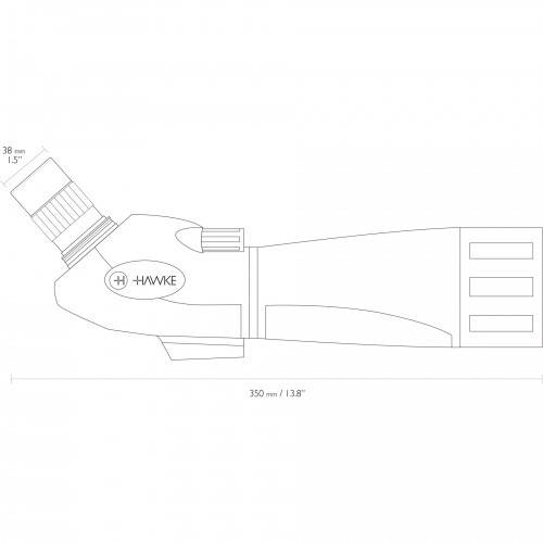 Труба зрительная Hawke Vantage 20-60X60 (51100) Porro | BK-7