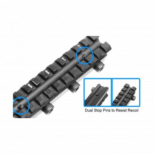 Планка Picatinny Leapers UTG MNT-DNT06 с призмы Ласточкин хвост на Weaver / Picatinny
