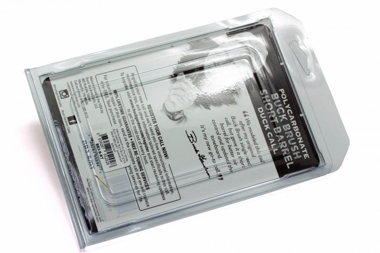 Манок духовой на утку крякву Buck Gardner Buck Brush Short Barrel BB3-S/RT Дымчатый / Красный