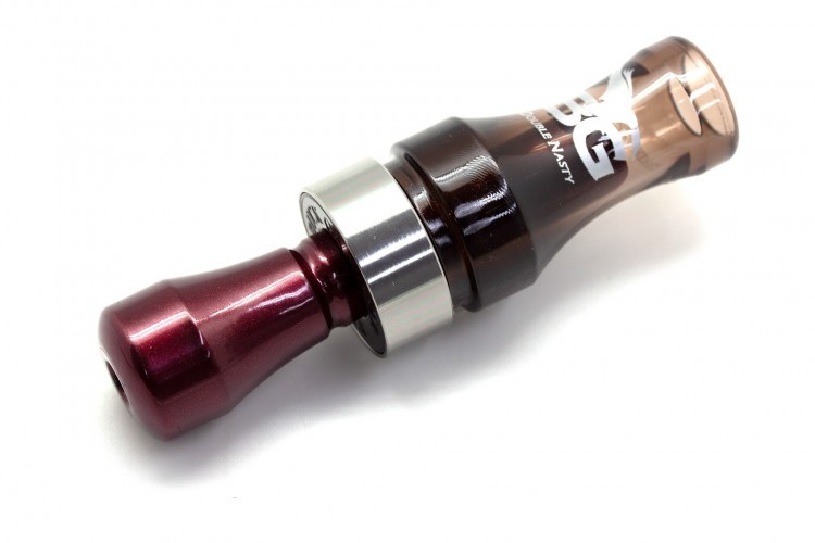 Манок духовой на утку крякву Buck Gardner Double Nasty SPIT-TECH DNP-FG-BP Дымчатый / Бордо